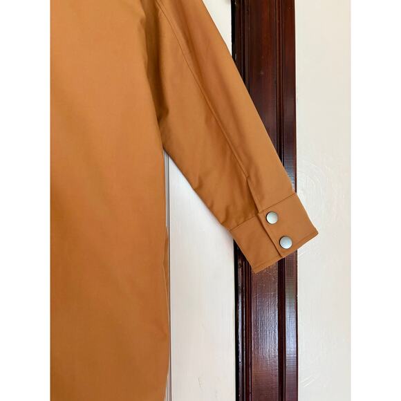 Universal Standard $248 Tan Brown Spring Raincoat Trench Coat NWT- Size 12/14 - Picture 5 of 8